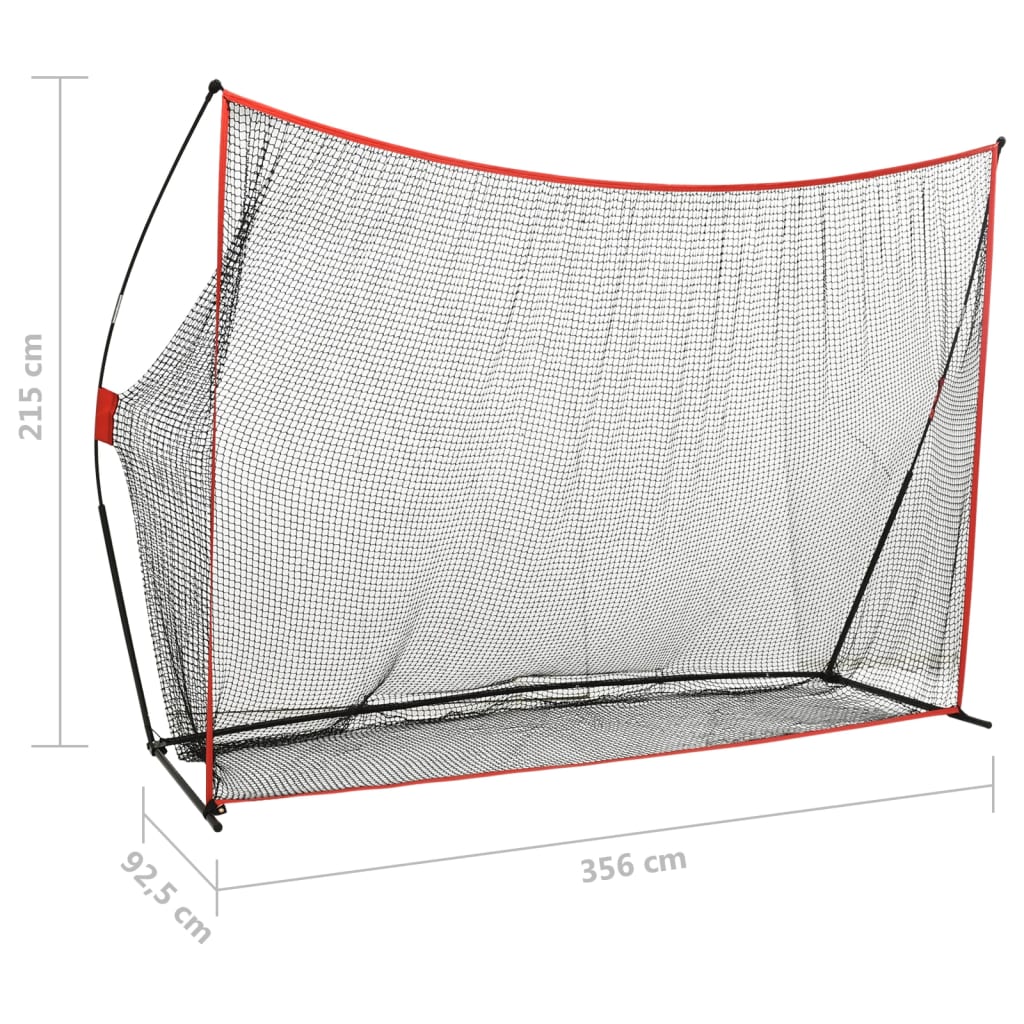 Golf Hitting Net 356x92.5x215 cm Metal