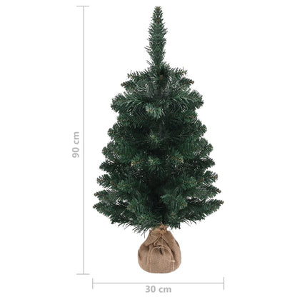 Artificial Christmas Tree with Stand Green 90 cm PVC