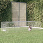 2-Panel Rabbit Cage 220x110x55 cm Galvanised Iron