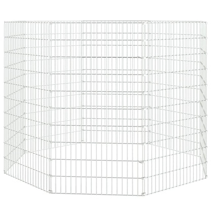 Free Range Animal Enclosure 8-Panel 54x100 cm Galvanised Iron