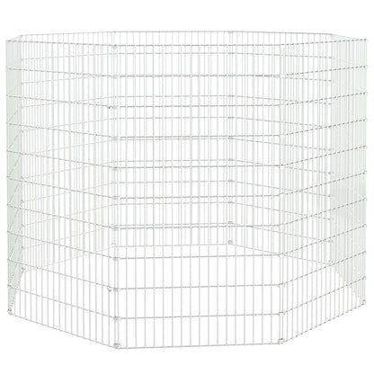 Free Range Animal Enclosure 8-Panel 54x100 cm Galvanised Iron