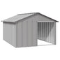 Dog House Grey 116.5x153x81.5 cm Galvanised Steel