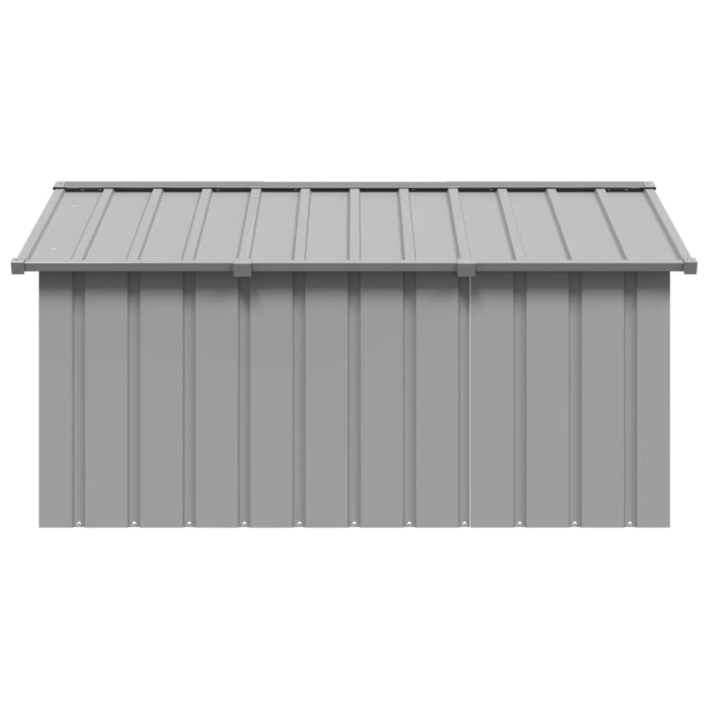 Dog House Grey 116.5x153x81.5 cm Galvanised Steel