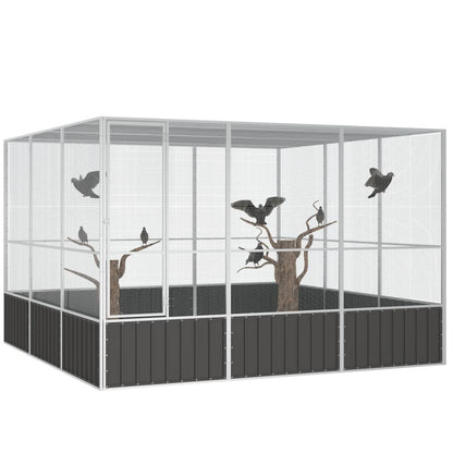 Bird Cage Anthracite 302.5x324.5x211.5 cm Galvanised Steel