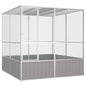 Bird Cage Grey 213.5x217.5x211.5 cm Galvanised Steel