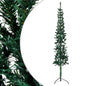 Slim Artificial Half Christmas Tree with Stand Green 120 cm