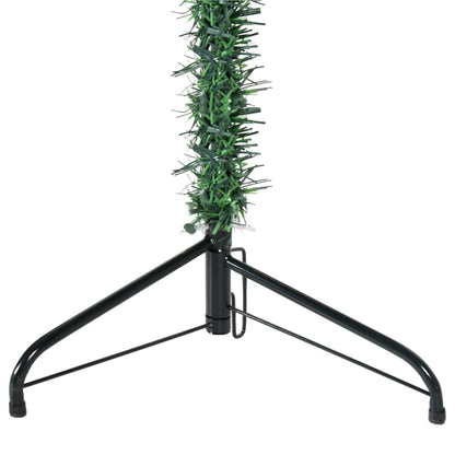 Slim Artificial Half Christmas Tree with Stand Green 240 cm