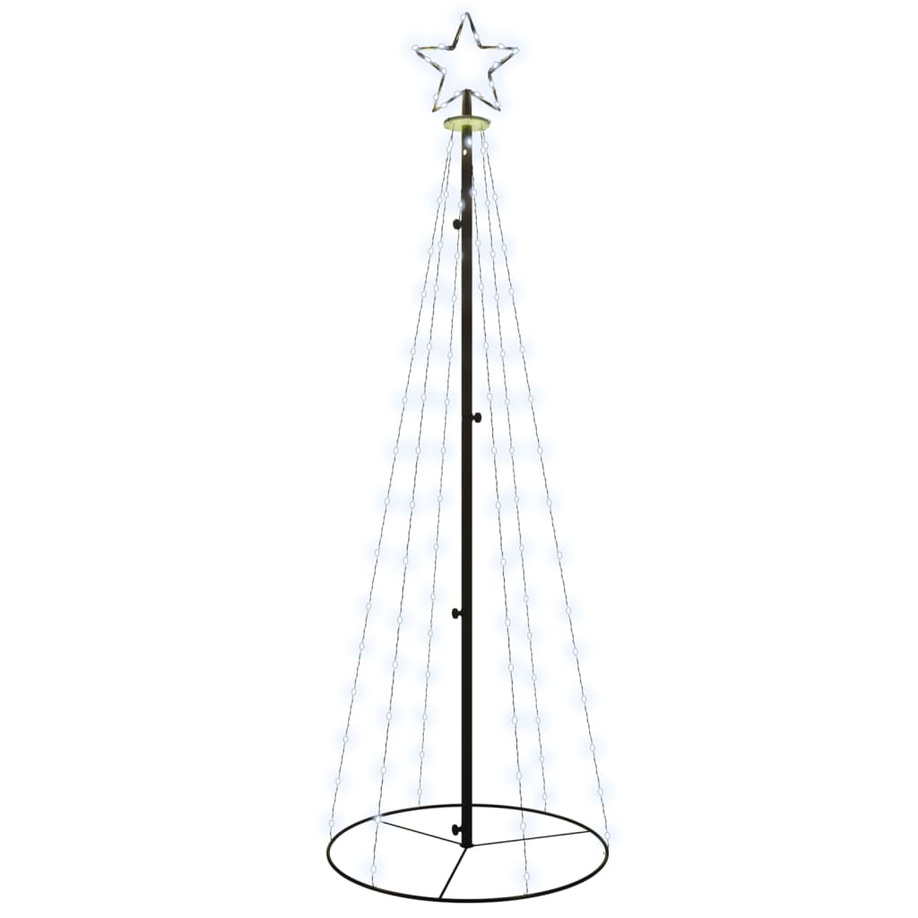 Christmas Cone Tree Cold White 108 LEDs 70x180 cm