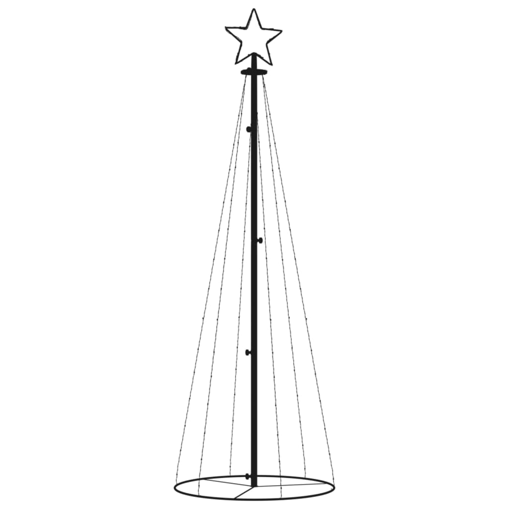 Christmas Cone Tree Cold White 108 LEDs 70x180 cm