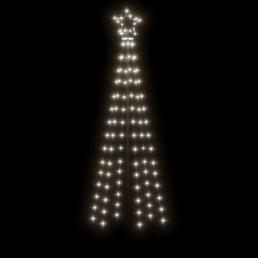 Christmas Cone Tree Cold White 108 LEDs 70x180 cm