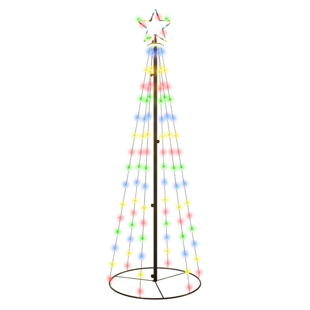 Christmas Cone Tree Colourful 108 LEDs 70x180 cm