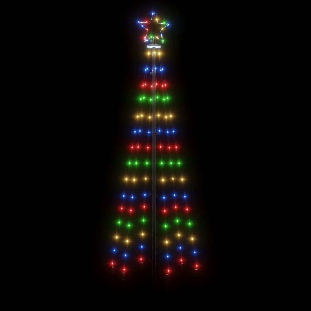 Christmas Cone Tree Colourful 108 LEDs 70x180 cm