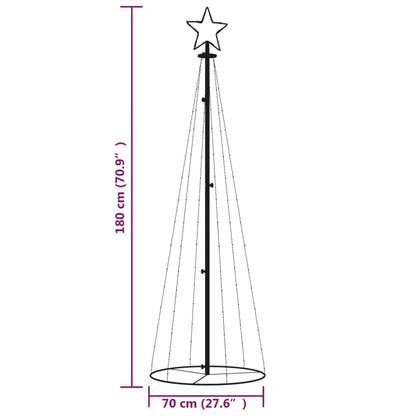 Christmas Cone Tree Colourful 108 LEDs 70x180 cm