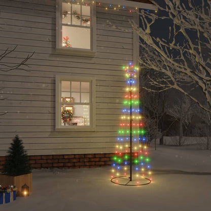 Christmas Cone Tree Colourful 108 LEDs 70x180 cm