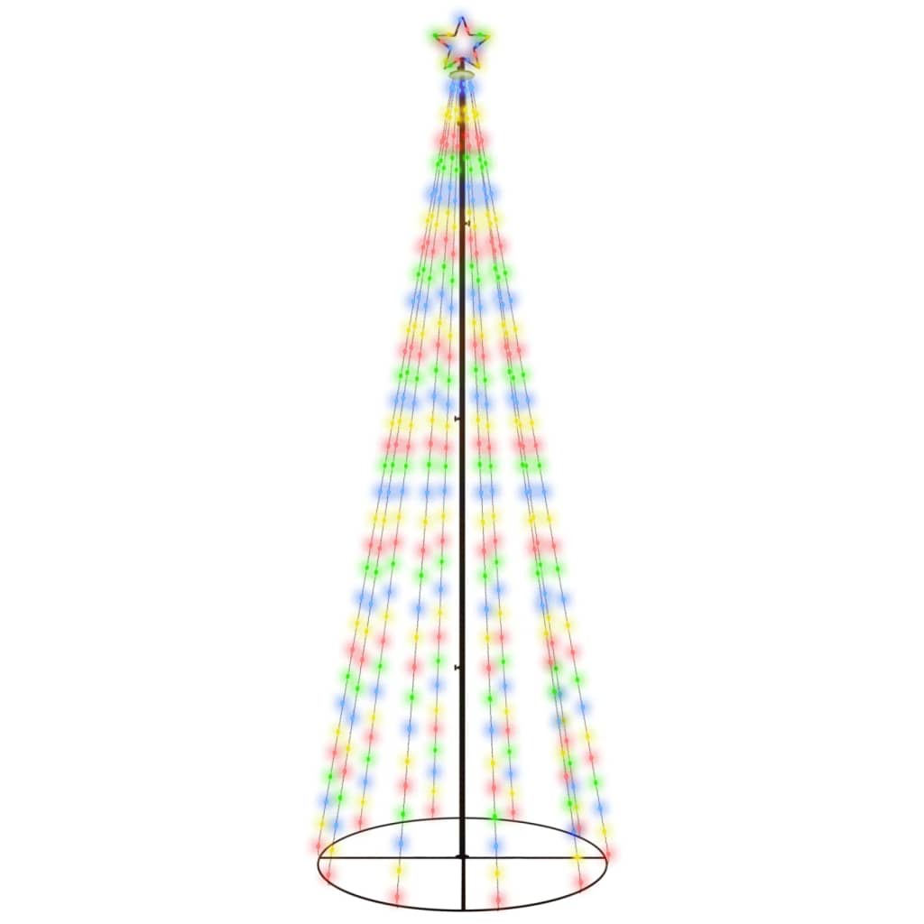 Christmas Cone Tree Colourful 310 LEDs 100x300 cm