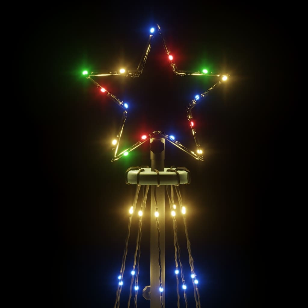 Christmas Cone Tree Colourful 310 LEDs 100x300 cm