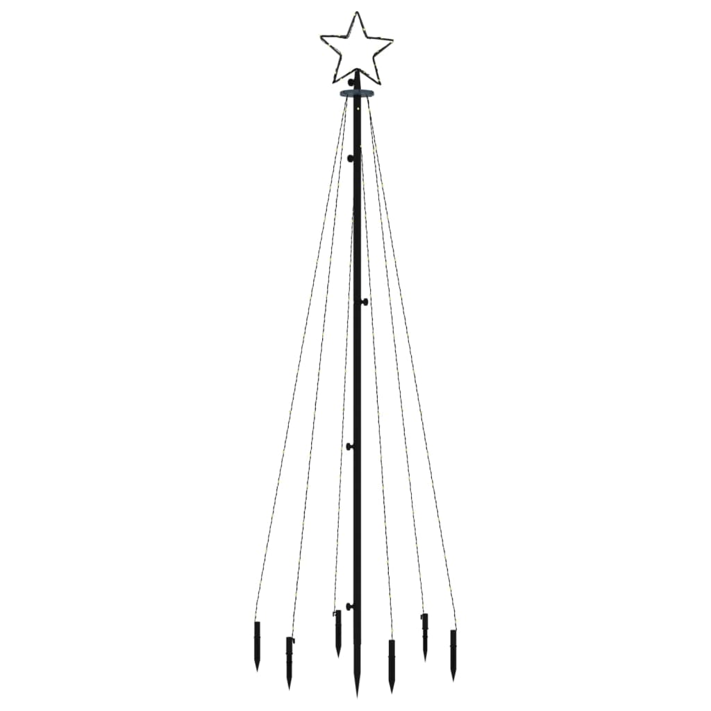 Christmas Tree with Spike Cold White 108 LEDs 180 cm