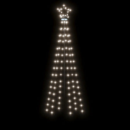 Christmas Tree with Spike Cold White 108 LEDs 180 cm