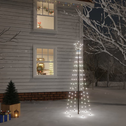 Christmas Tree with Spike Cold White 108 LEDs 180 cm