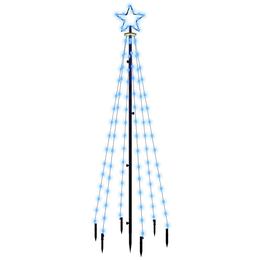 Christmas Tree with Spike Blue 108 LEDs 180 cm