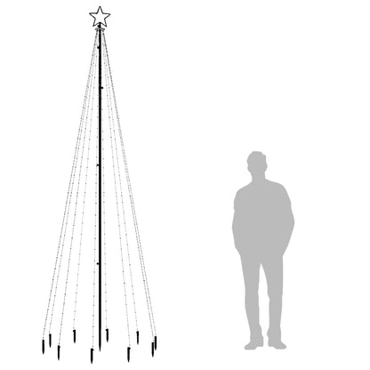 Christmas Tree with Spike Warm White 310 LEDs 300 cm