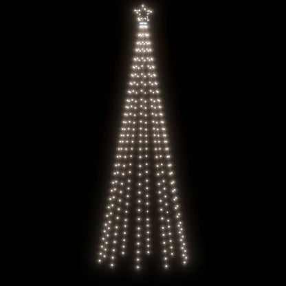 Christmas Tree with Spike Cold White 310 LEDs 300 cm