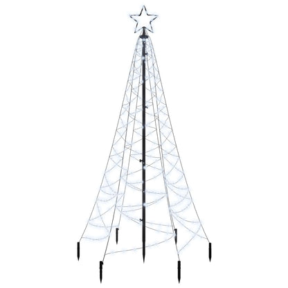 Christmas Tree with Spike Cold White 200 LEDs 180 cm