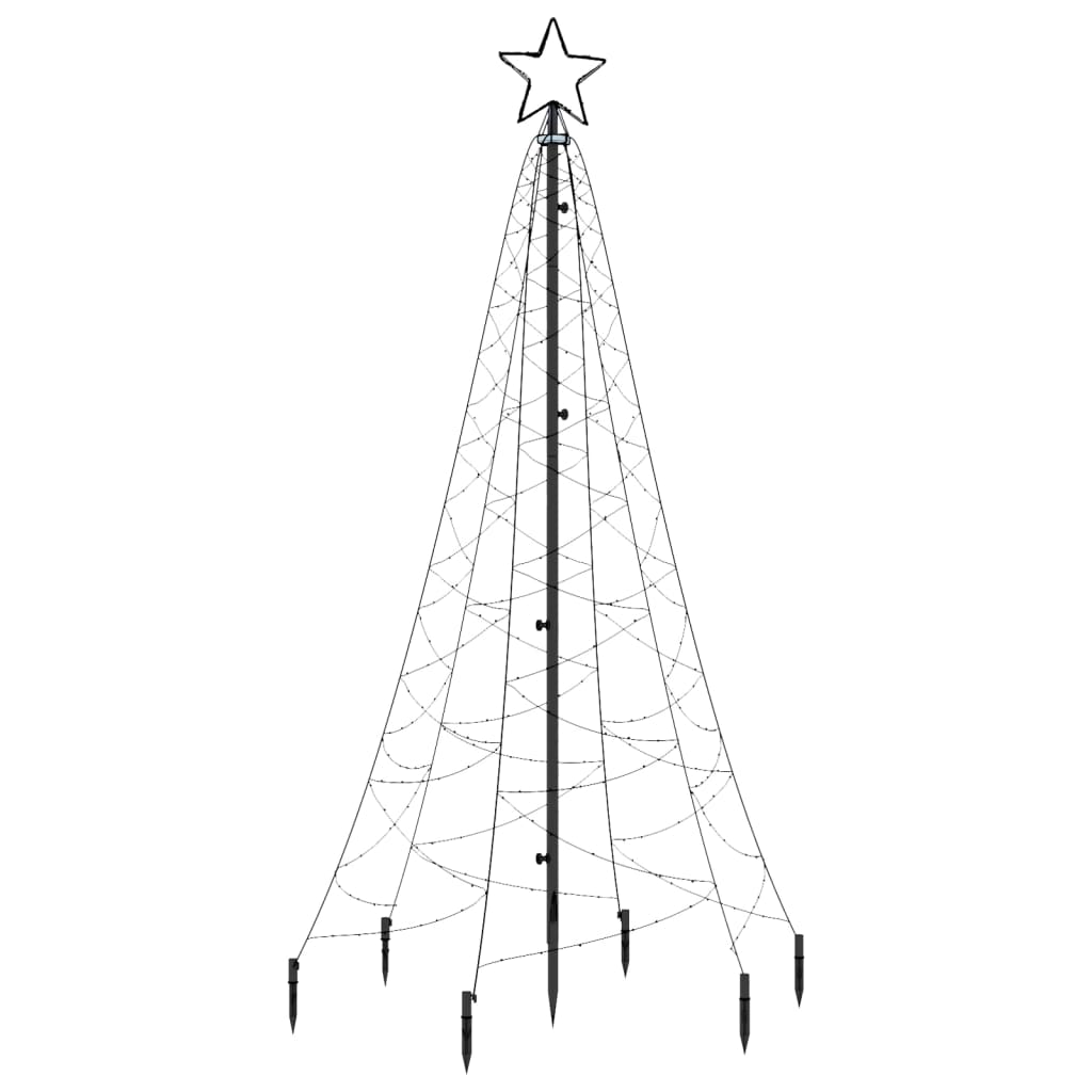 Christmas Tree with Spike Blue 200 LEDs 180 cm