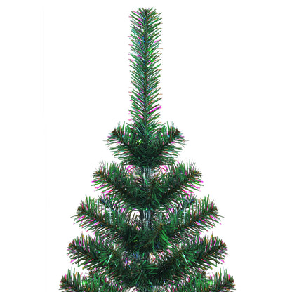 Artificial Christmas Tree with Iridescent Tips Green 120 cm PVC