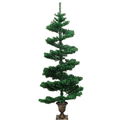 Swirl Pre-lit Christmas Tree with Pot Green 120 cm PVC