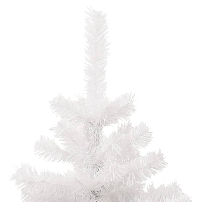 Swirl Pre-lit Christmas Tree with Pot White 120 cm PVC