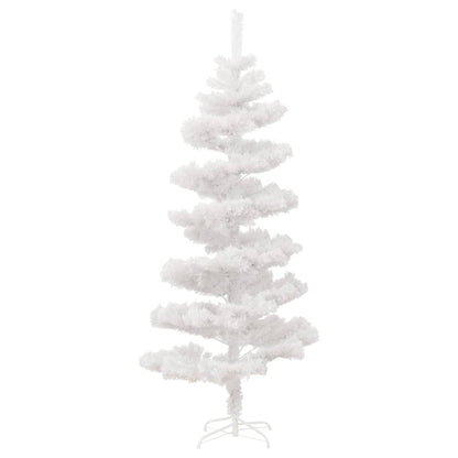 Swirl Pre-lit Christmas Tree with Stand White 180 cm PVC