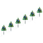 Christmas Pathway Trees 6 pcs with Multicolour LEDs 45 cm PVC