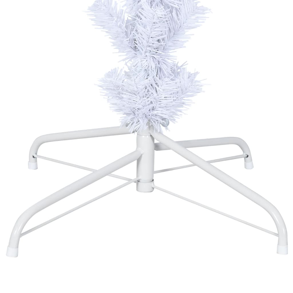 Upside-down Artificial Christmas Tree with Stand White 180 cm