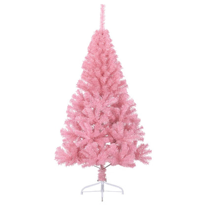 Artificial Half Christmas Tree with Stand Pink 150 cm PVC