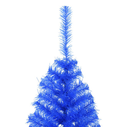 Artificial Half Christmas Tree with Stand Blue 120 cm PVC