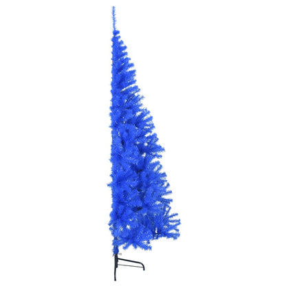 Artificial Half Christmas Tree with Stand Blue 180 cm PVC