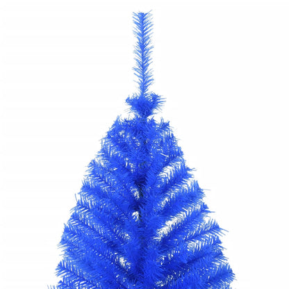 Artificial Half Christmas Tree with Stand Blue 180 cm PVC