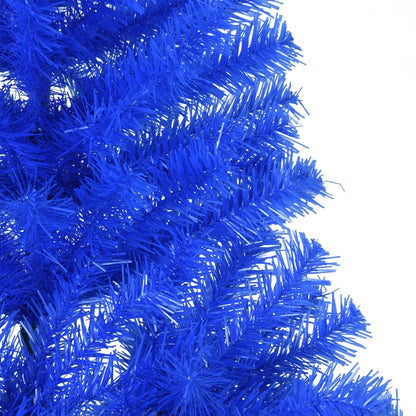 Artificial Half Christmas Tree with Stand Blue 180 cm PVC