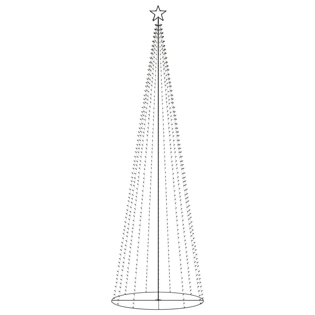 Christmas Cone Tree Warm White 732 LEDs 160x500 cm