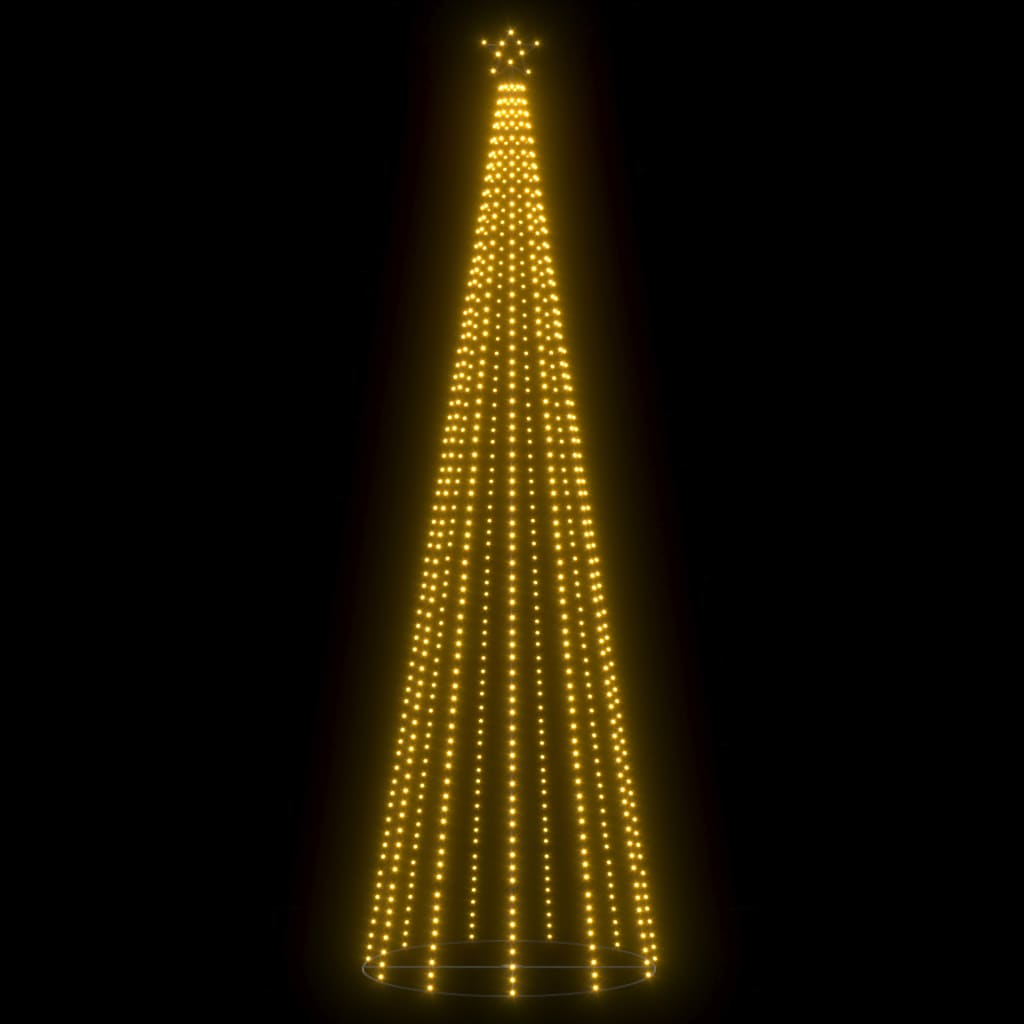 Christmas Cone Tree Warm White 732 LEDs 160x500 cm