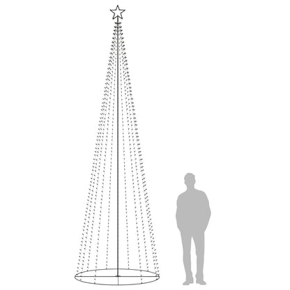 Christmas Cone Tree Warm White 732 LEDs 160x500 cm