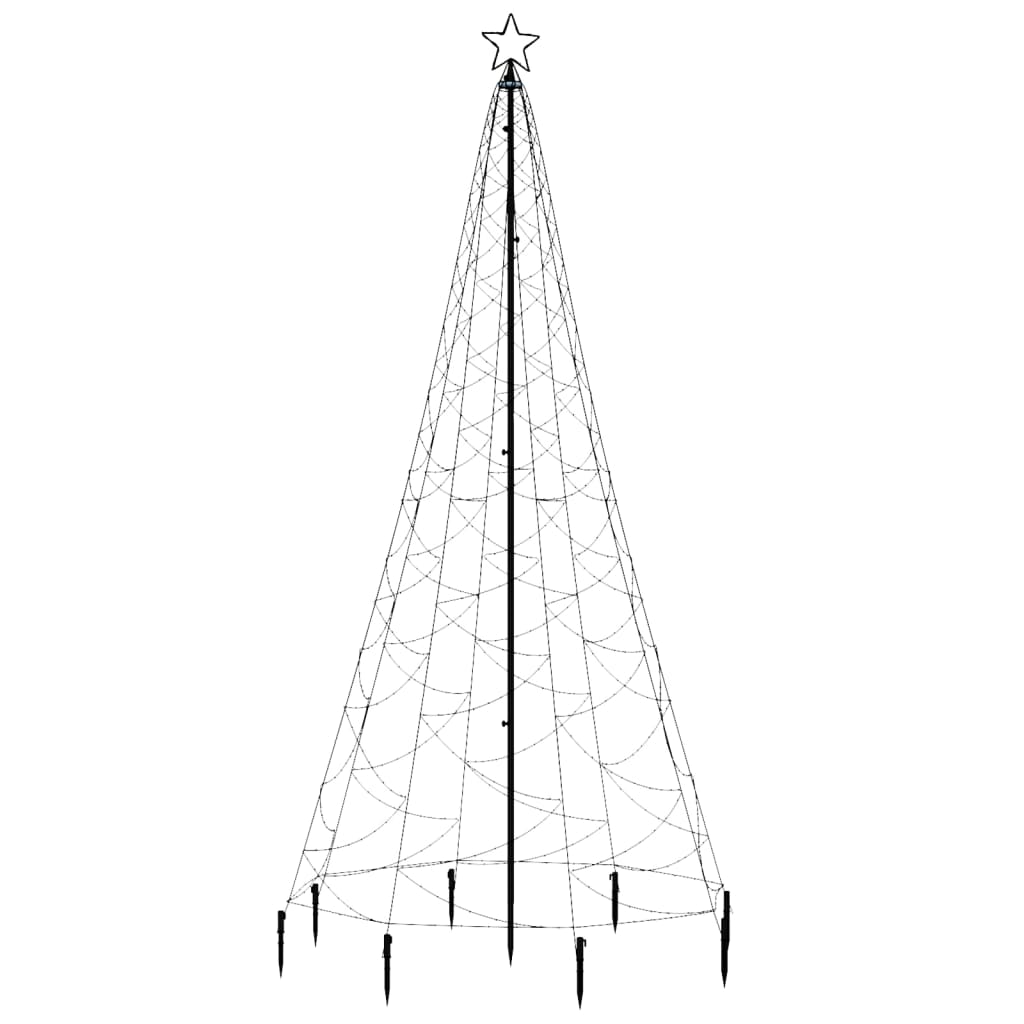 Christmas Tree with Spike Warm White 500 LEDs 300 cm