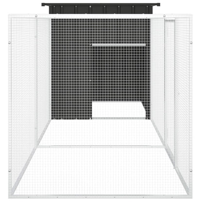 Chicken Cage Anthracite 300x91x100 cm Galvanised Steel