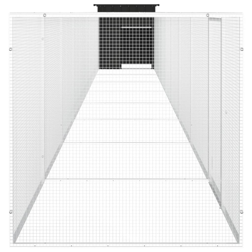 Chicken Cage Anthracite 900x91x100 cm Galvanised Steel