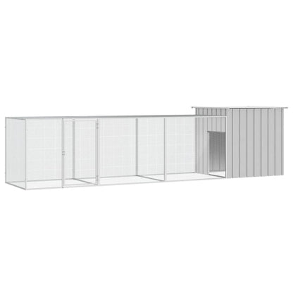 Chicken Cage Grey 400x91x100 cm Galvanised Steel