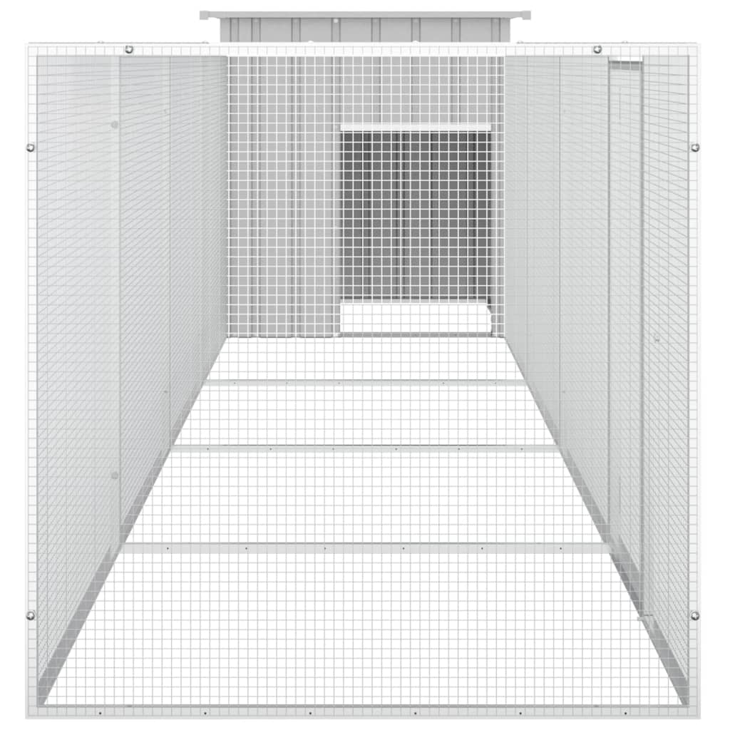 Chicken Cage Grey 500x91x100 cm Galvanised Steel