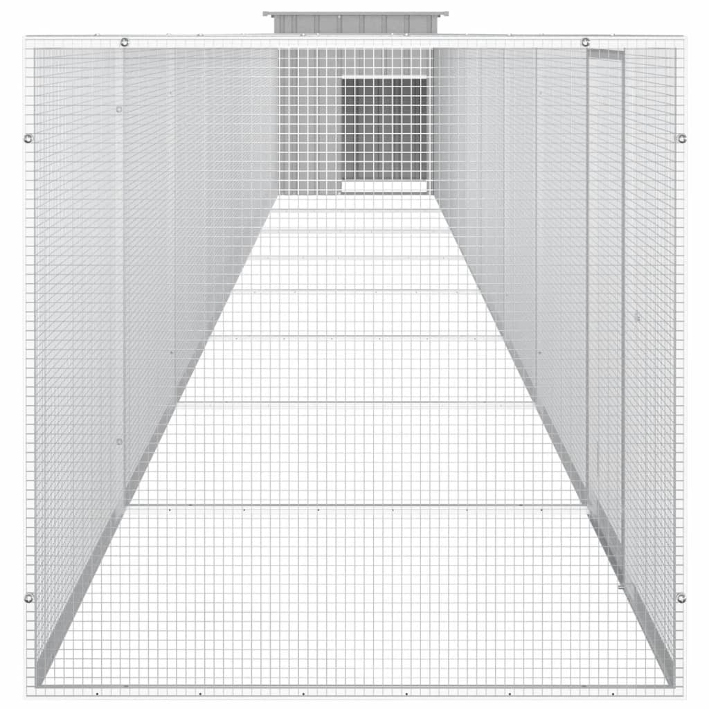 Chicken Cage Grey 900x91x100 cm Galvanised Steel