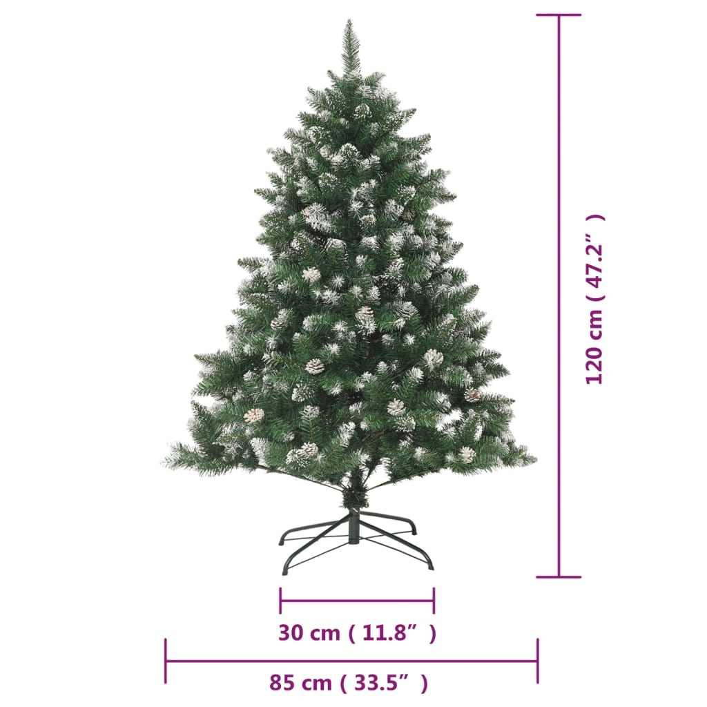 Artificial Christmas Tree with Stand 120 cm PVC