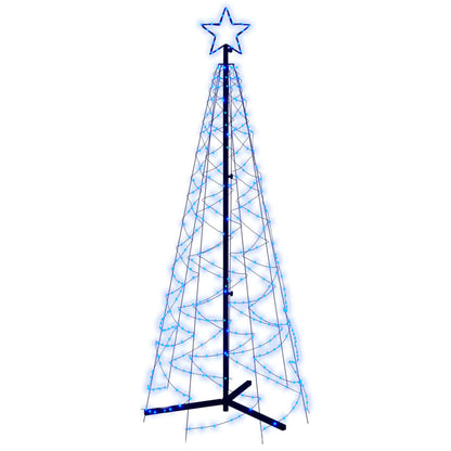 Christmas Cone Tree Blue 200 LEDs 70x180 cm